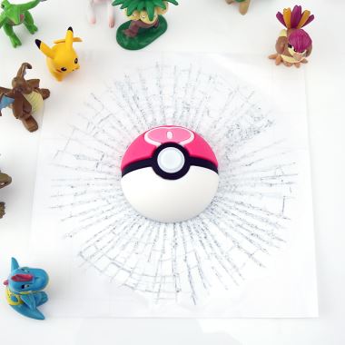 3D Pokeball Funny Window Sticker
