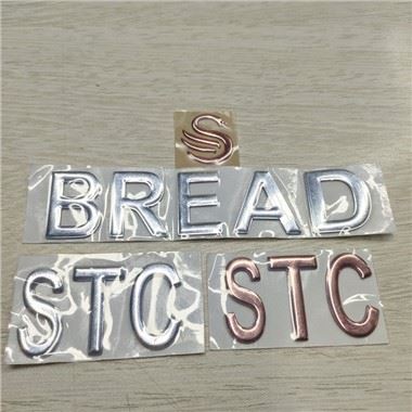3D PVC Chrome Stickers