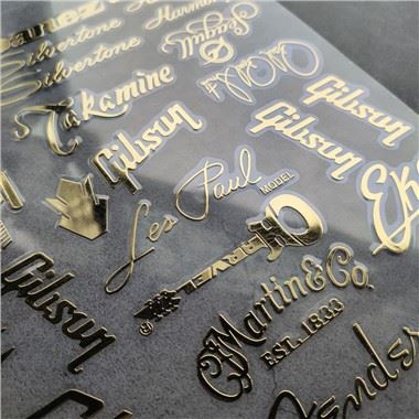Guitar Metal Sticker