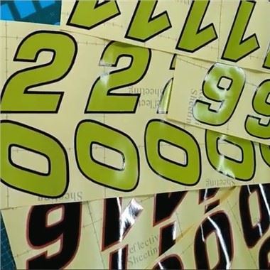 Racing Number Sticker