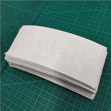 White Die Cut Sticker