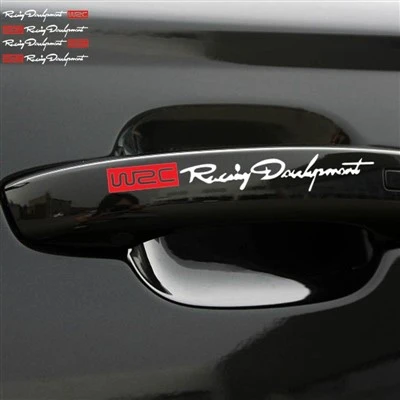 Car Handle Sticker Rally Development Letters
