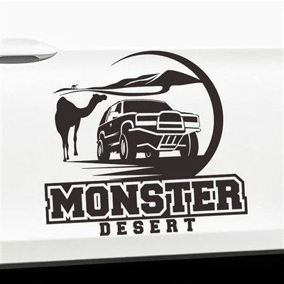 Car Decal Sticker Desert Cross Style