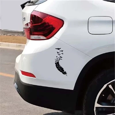 Doordash Funny Bird Feather Car Stickers