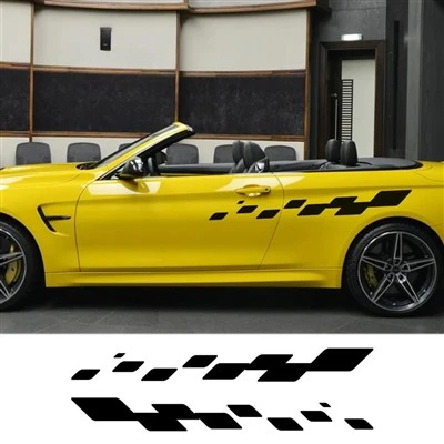 Universal Car Door Side Lattice Graphics Sticker
