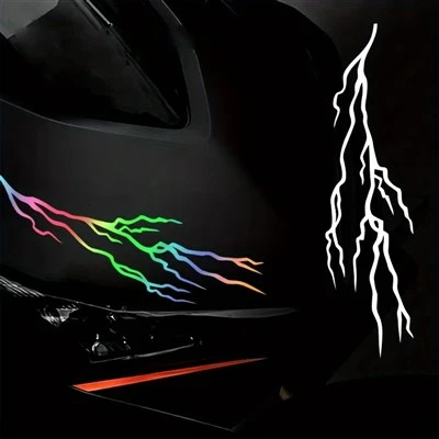 3D Effect Lightning Scooter Sticker DIY