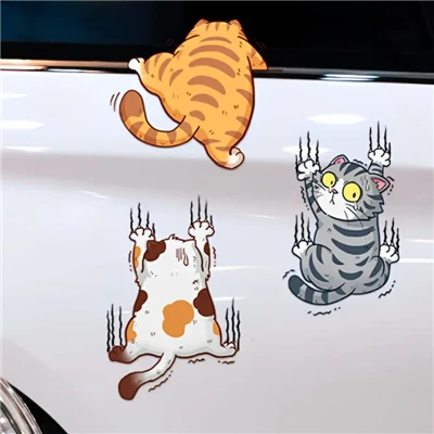 Funny Cat Bear Claw Car Stickers