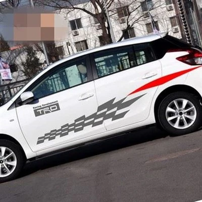 Racing Flag Style Car Body Sticker