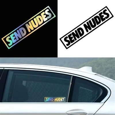 Send Nudes Joke Window Sticker