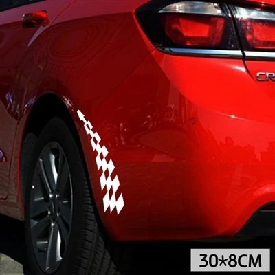 Car Fender Sticker F1 Style Flag