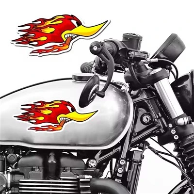 Flame Duck Motorcycle Stickers For Motorbike