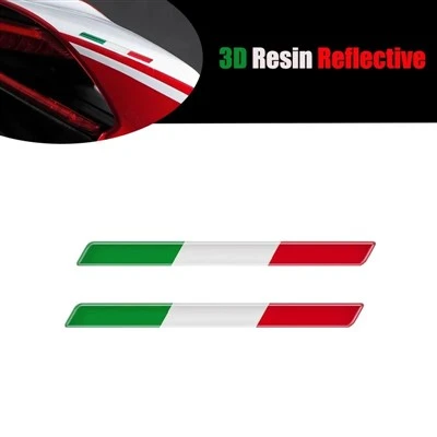 Italian Flag Epoxy Decorative For Rear Mirror