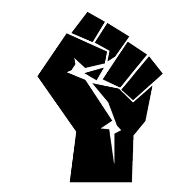 Power Fist Design Vinyl Car Sticker