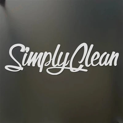 Simply Clean Sticker Window Decal