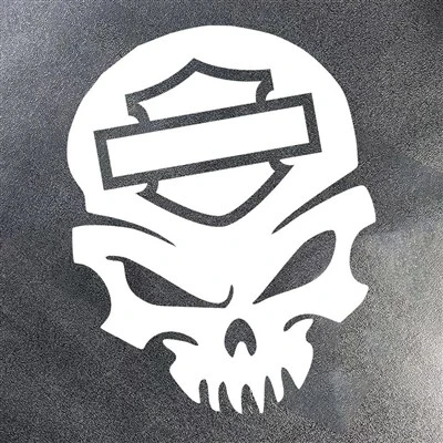 Skull Pattern Vinyl Motorcycle Sticker